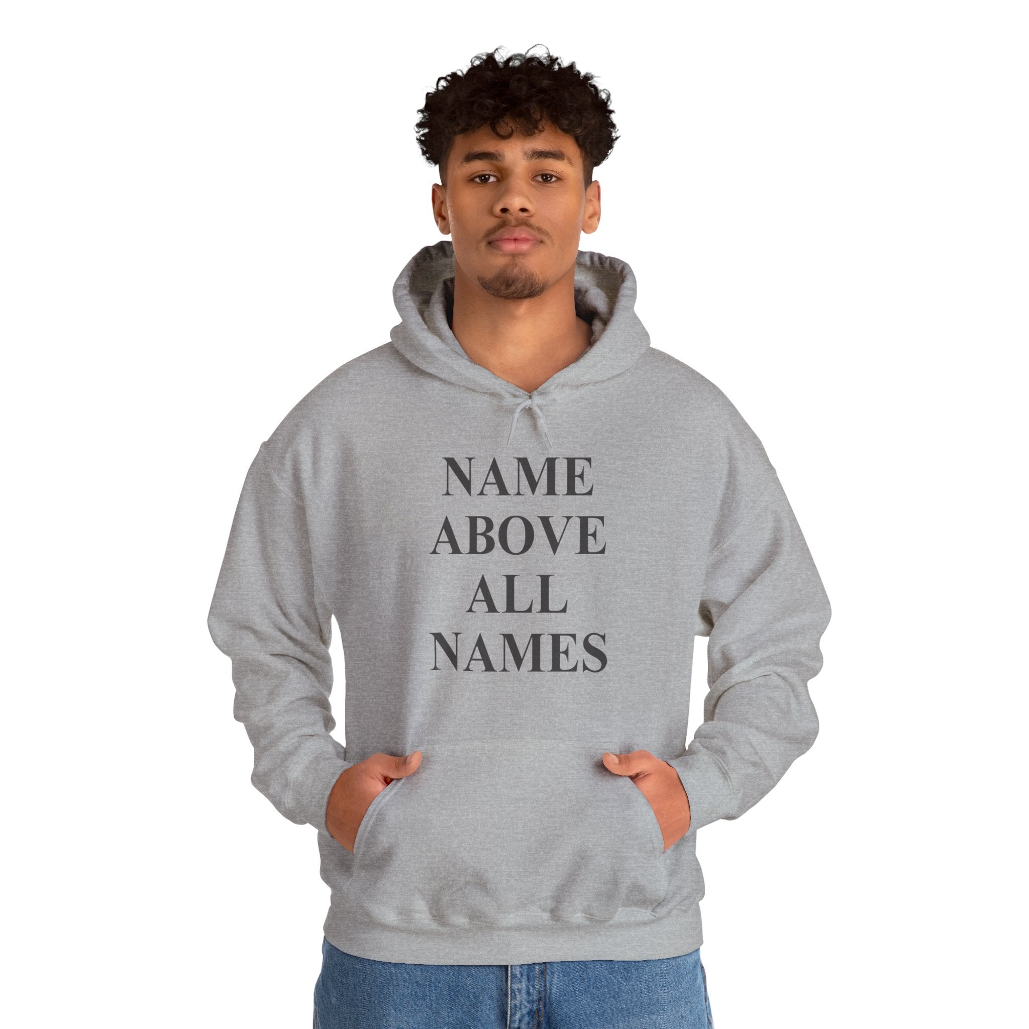 Jesus "Name Above All Names" Hoodie — Christian Faith Pullover