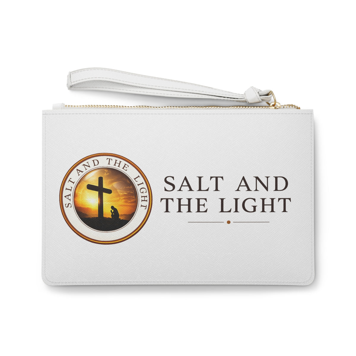 Jesus Christian Clutch Bag – White with Salt and the Light Logo