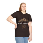 Walk By Faith Mountain T-Shirt – Christian Faith Outdoors Graphic Tee