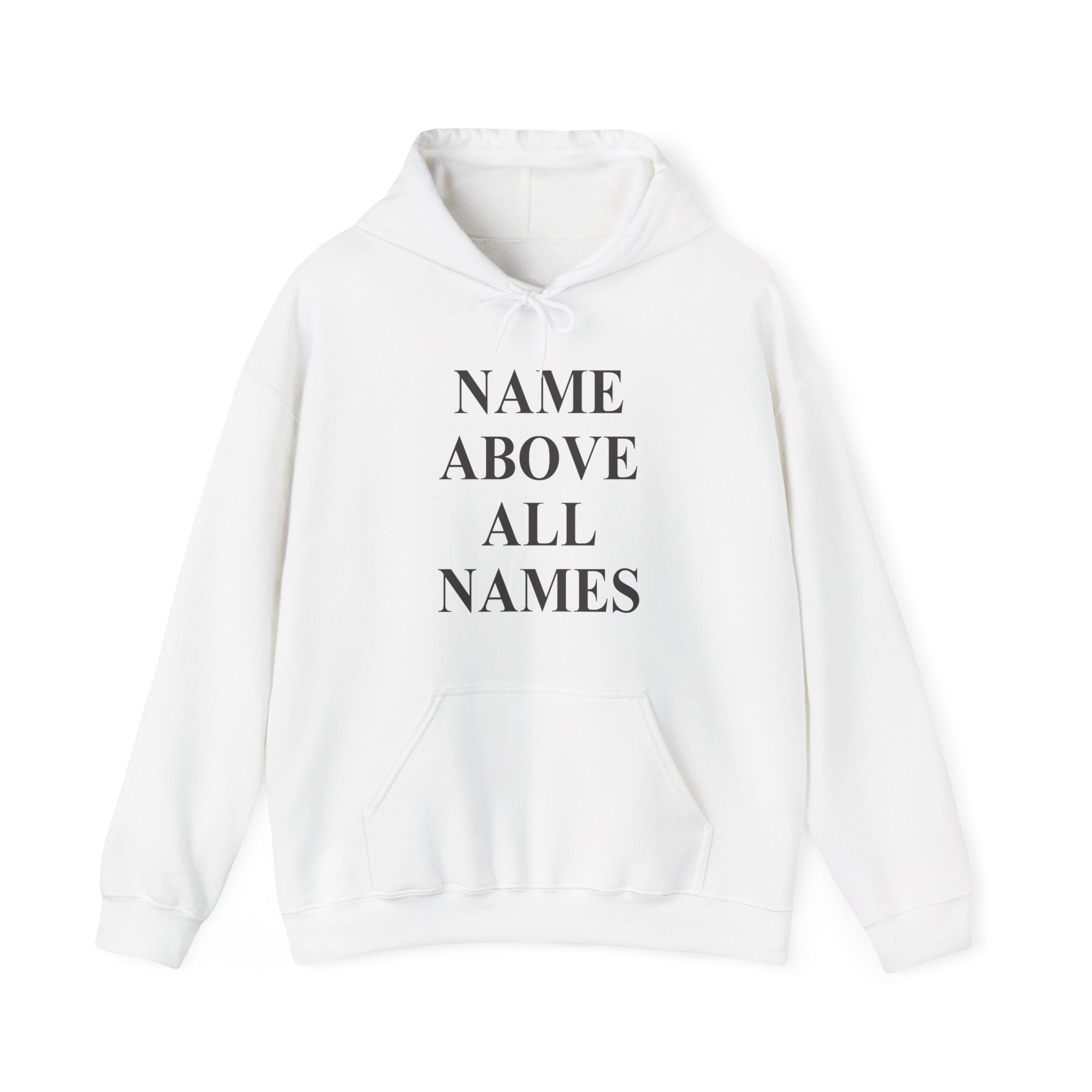 Jesus "Name Above All Names" Hoodie — Christian Faith Pullover