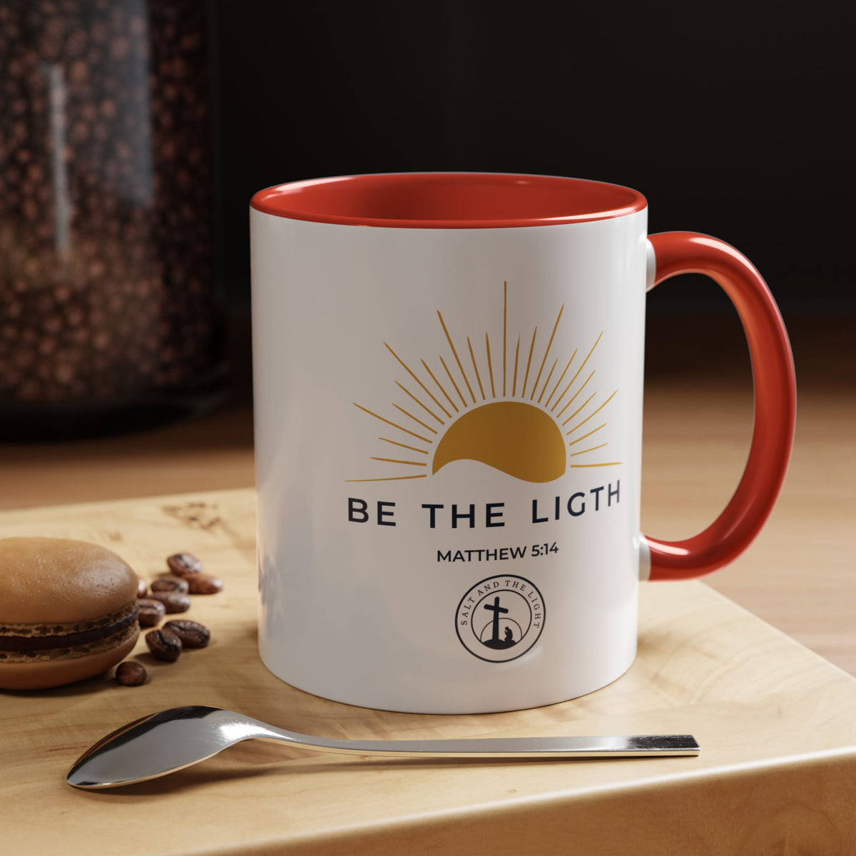 Be the Light Coffee Mug — Matthew 5:14 Inspirational Christian Mug
