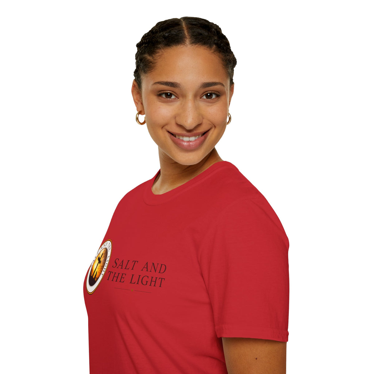 SALT AND THE LIGHT CHRISTIAN T-SHIRT – WHITE FAITH INSPIRED LOGO TEE