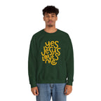 Yes Jesus Loves Me Sweatshirt - Christian Crewneck Faith Pullover