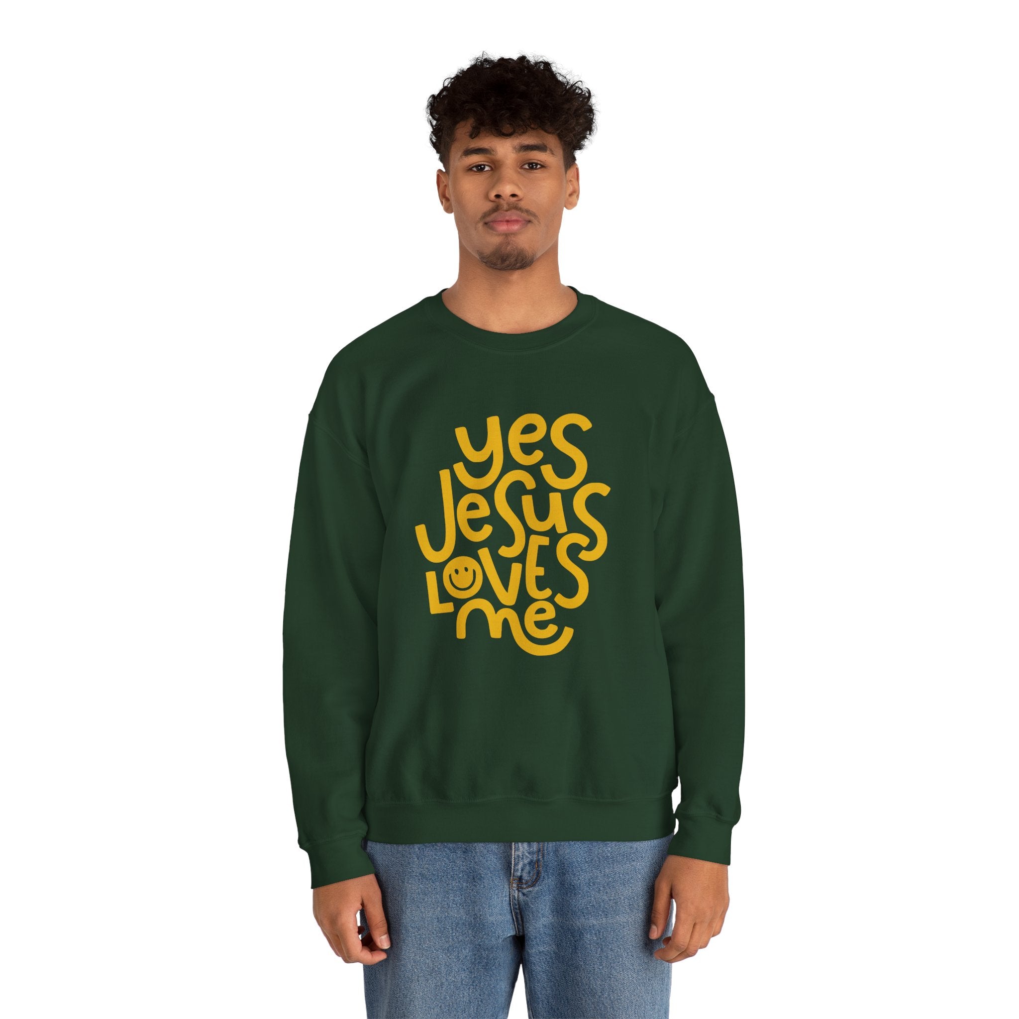 Yes Jesus Loves Me Sweatshirt - Christian Crewneck Faith Pullover