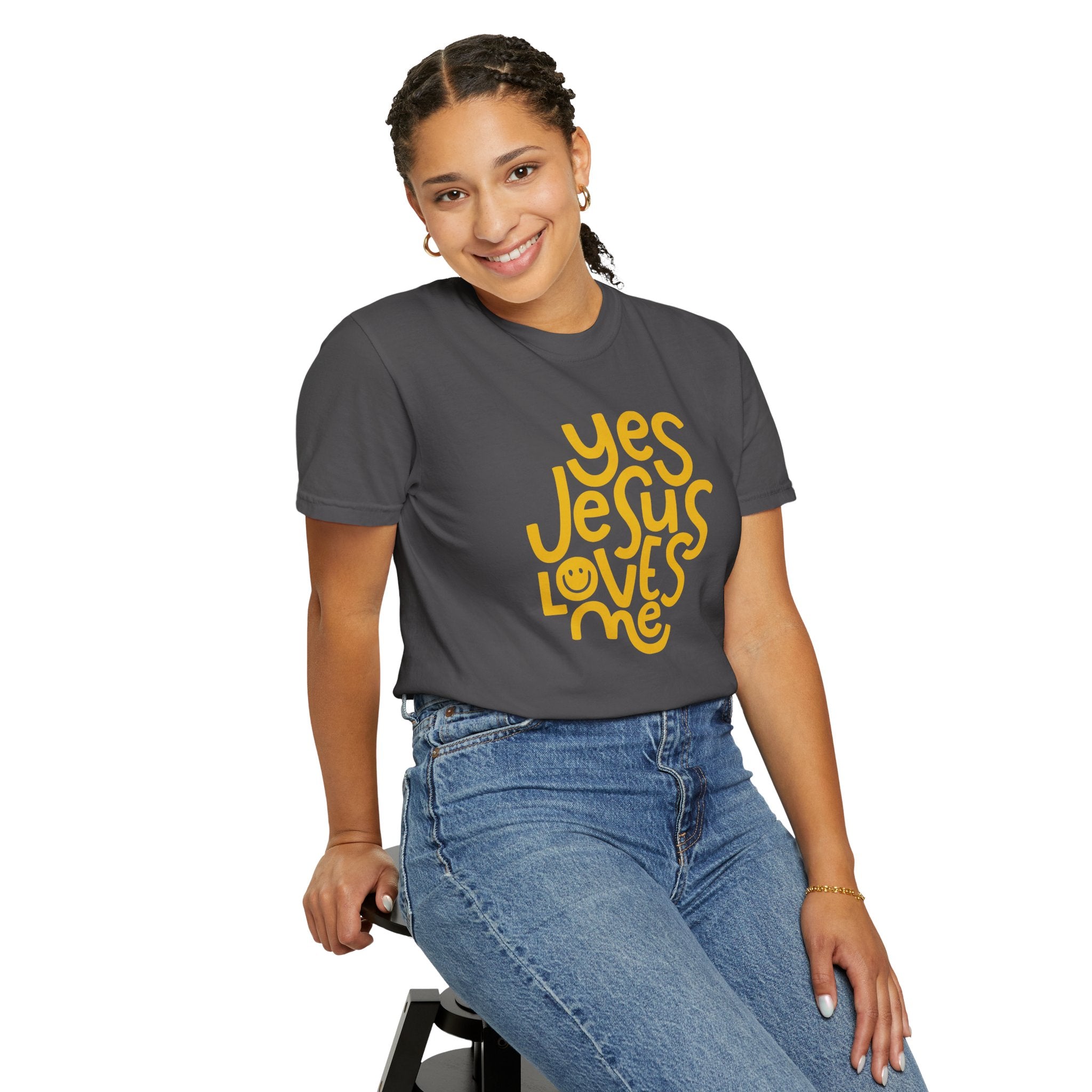 Yes, Jesus Loves Me Christian Garment-Dyed T-Shirt