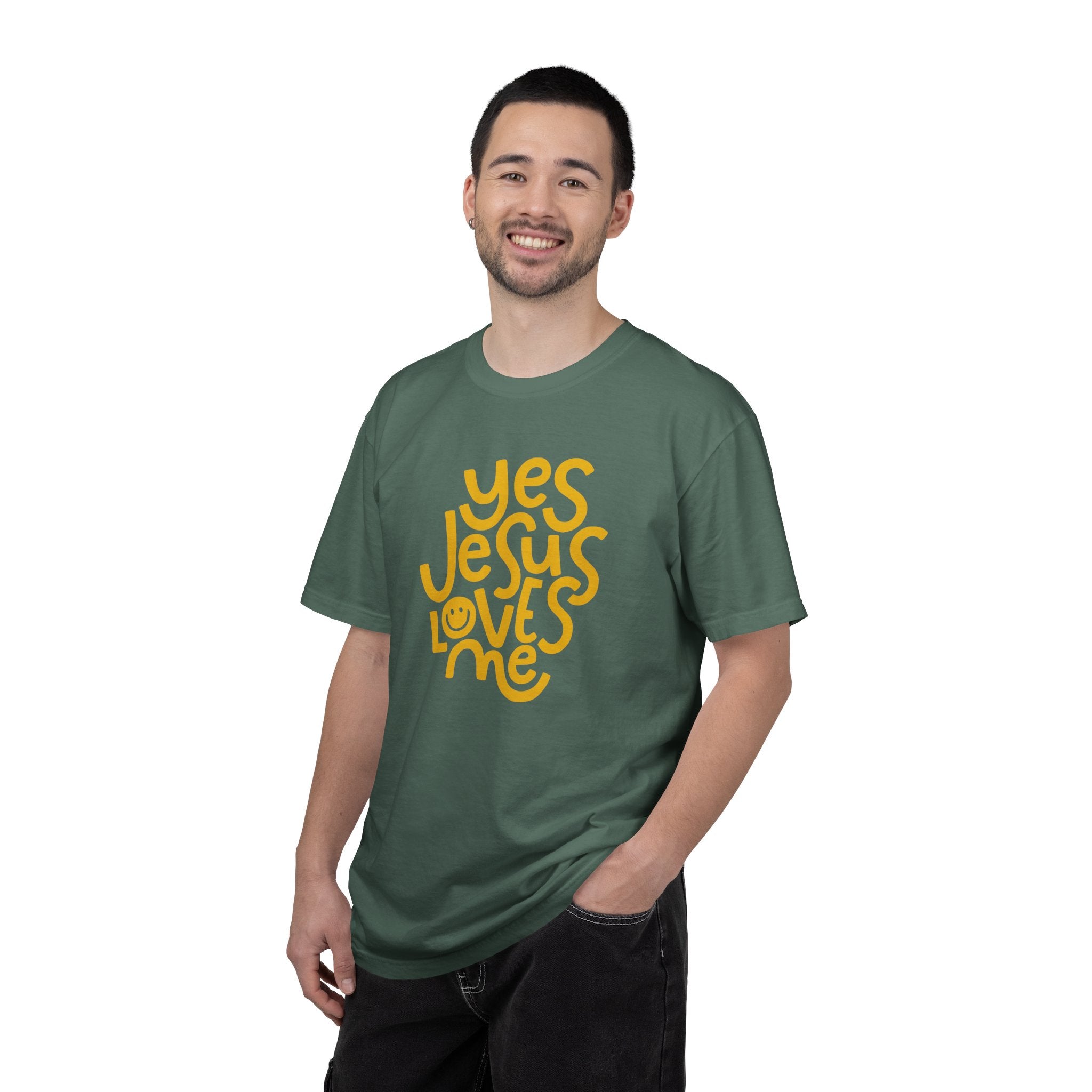 Yes, Jesus Loves Me Christian Garment-Dyed T-Shirt