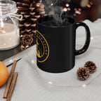 Christian Cross Coffee Mug — "Salt and the Light" Black Ceramic Mug