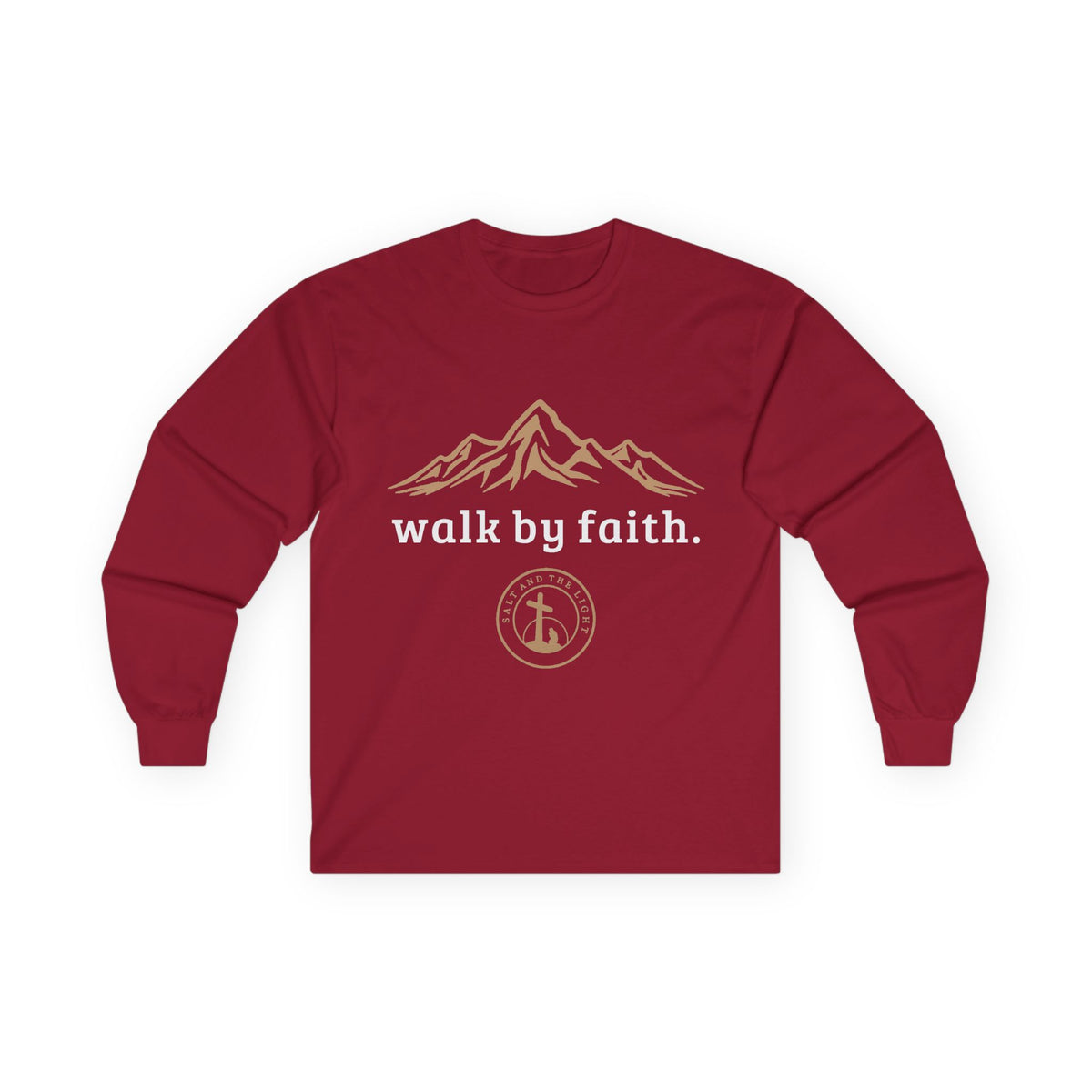 WALK BY FAITH CHRISTIAN LONG SLEEVE T-SHIRT