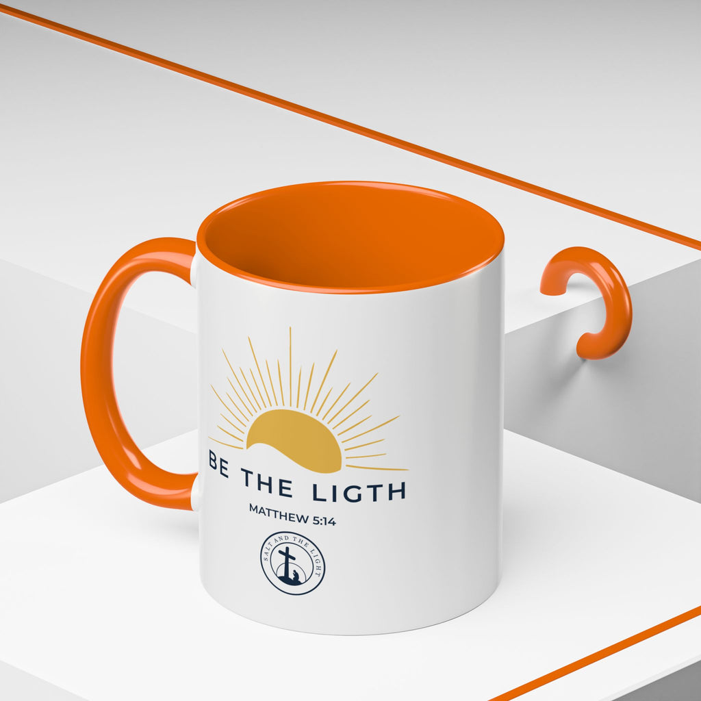 Be the Light Coffee Mug — Matthew 5:14 Inspirational Christian Mug