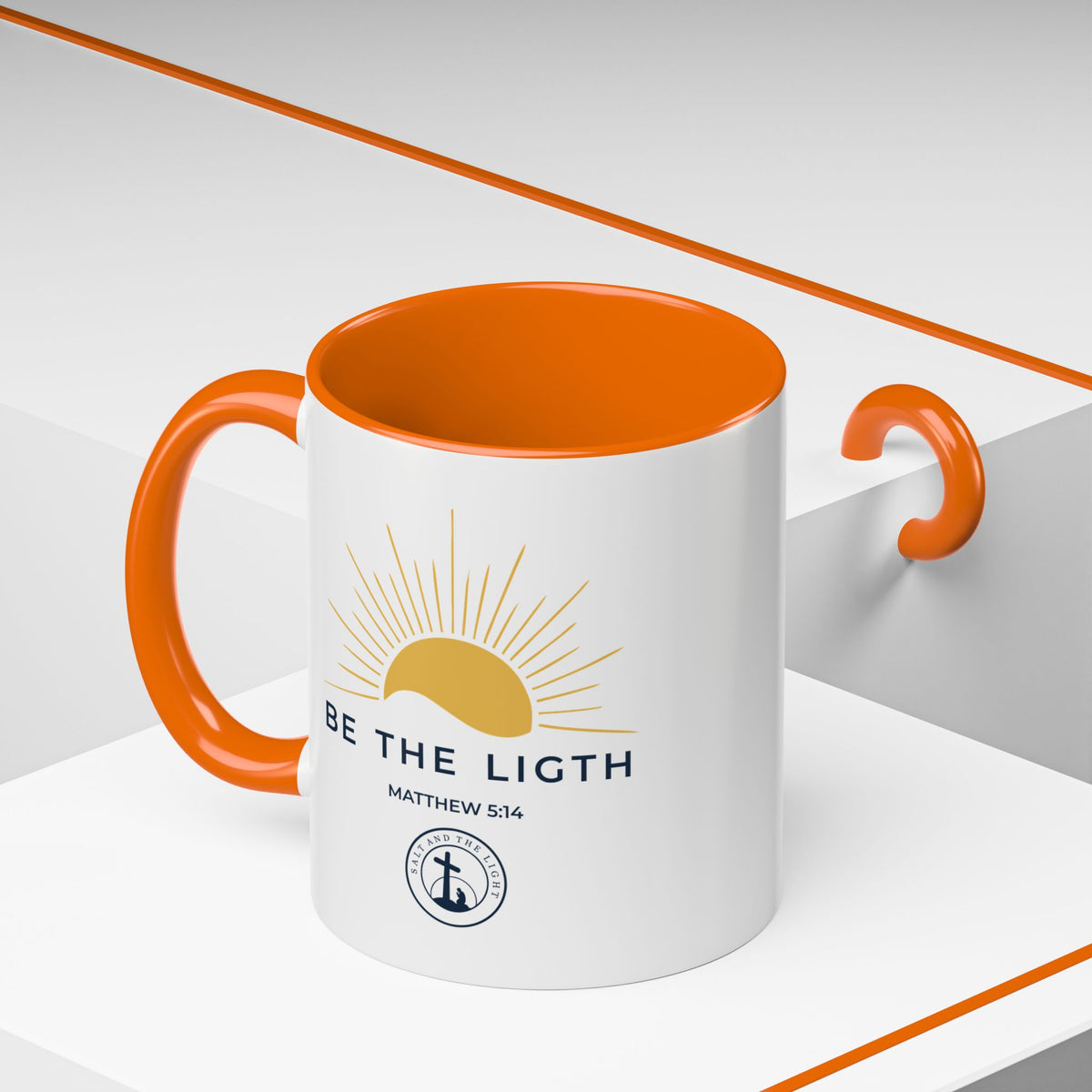 Be the Light Coffee Mug — Matthew 5:14 Inspirational Christian Mug