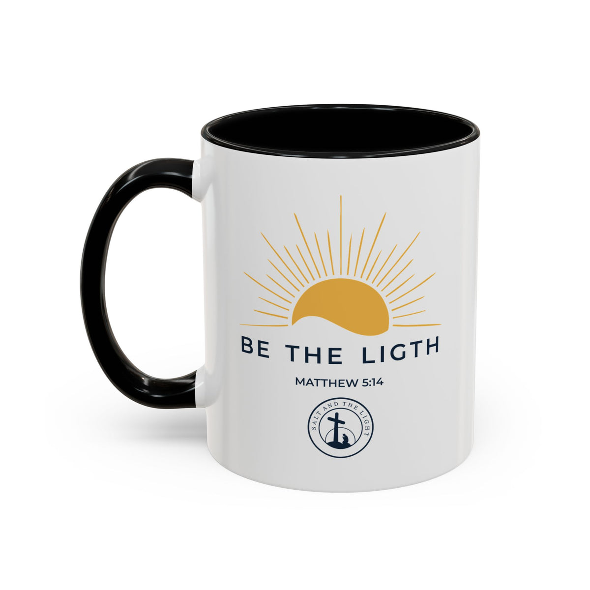 Be the Light Coffee Mug — Matthew 5:14 Inspirational Christian Mug