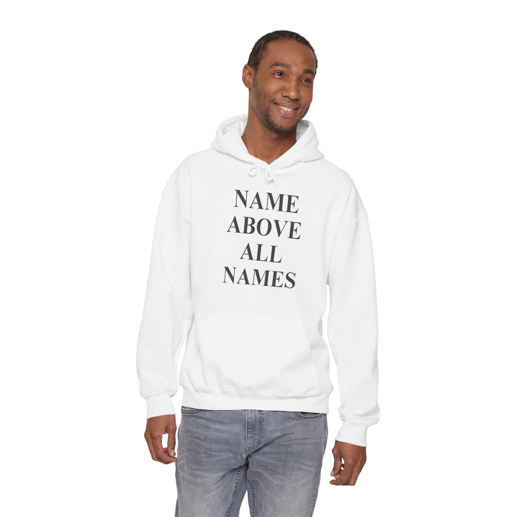 Jesus "Name Above All Names" Hoodie — Christian Faith Pullover