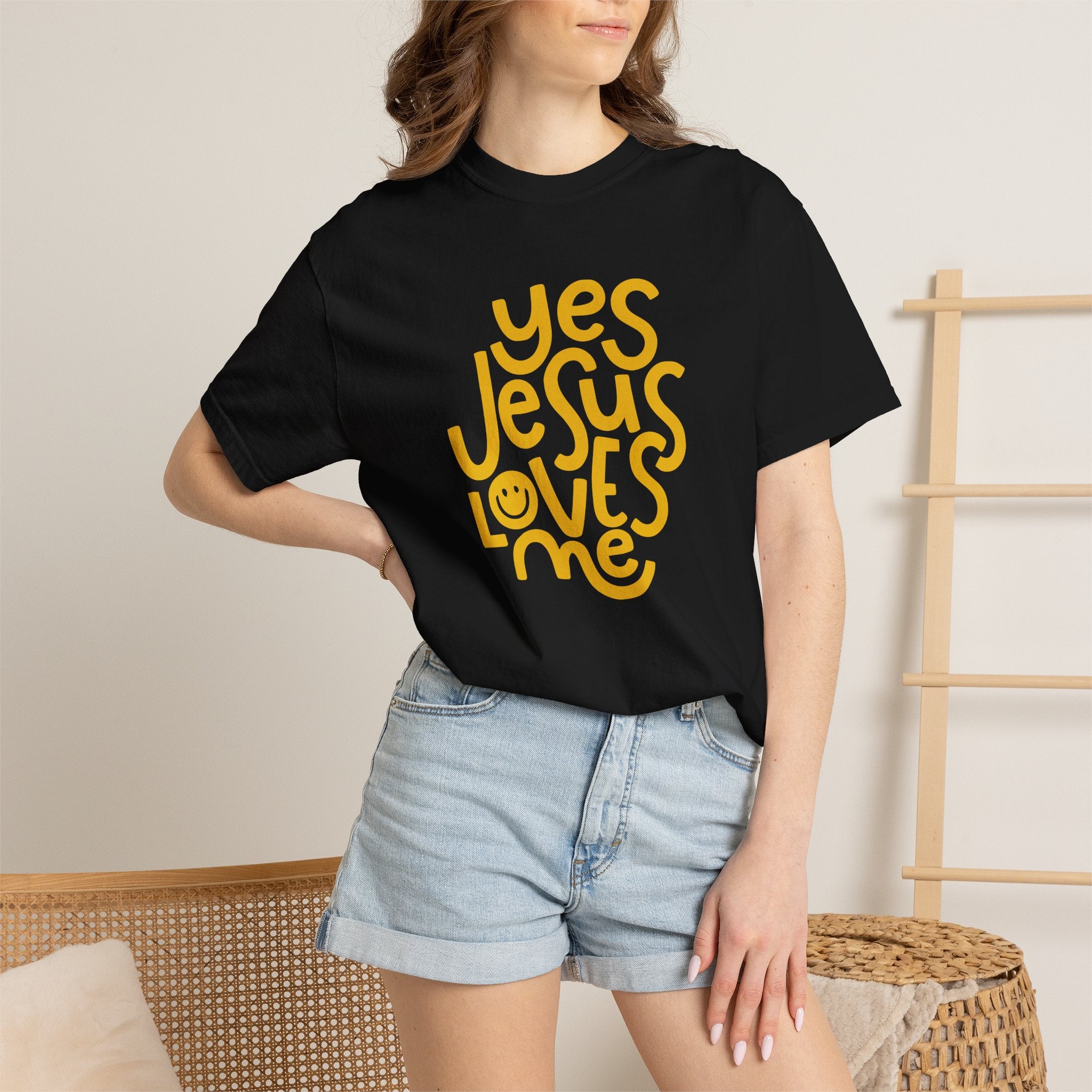Yes, Jesus Loves Me Christian Garment-Dyed T-Shirt