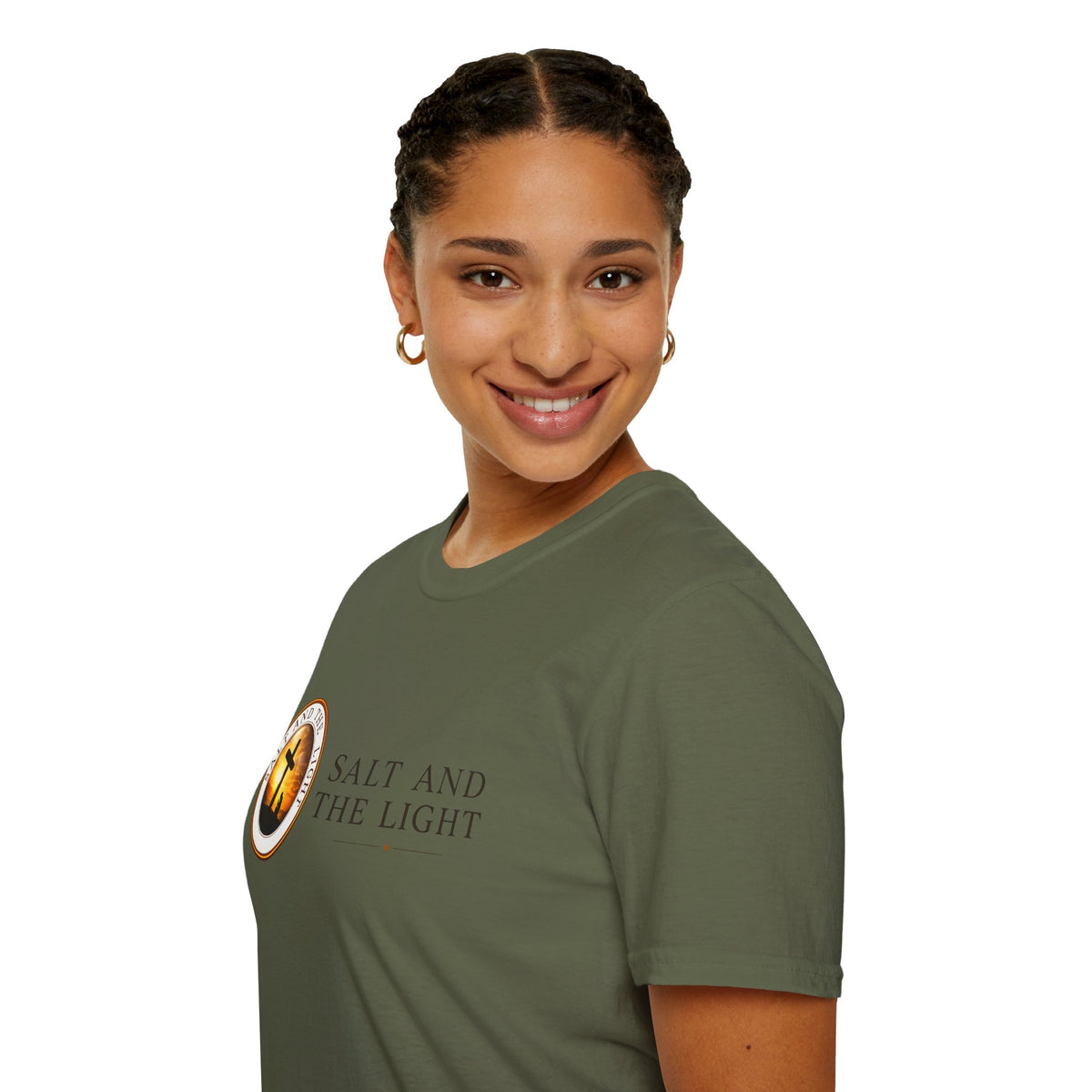 SALT AND THE LIGHT CHRISTIAN T-SHIRT – WHITE FAITH INSPIRED LOGO TEE