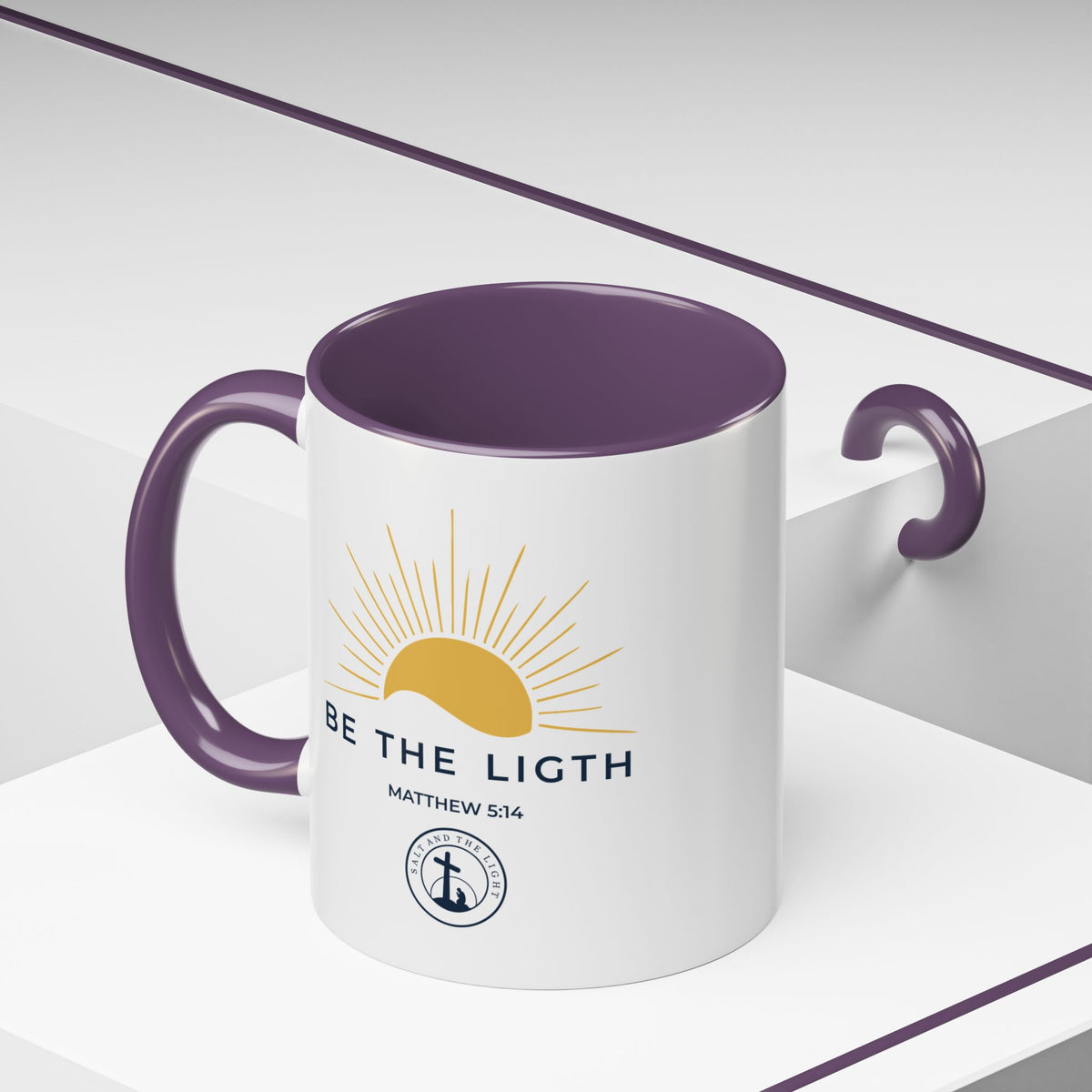 Be the Light Coffee Mug — Matthew 5:14 Inspirational Christian Mug