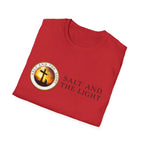 SALT AND THE LIGHT CHRISTIAN T-SHIRT – WHITE FAITH INSPIRED LOGO TEE