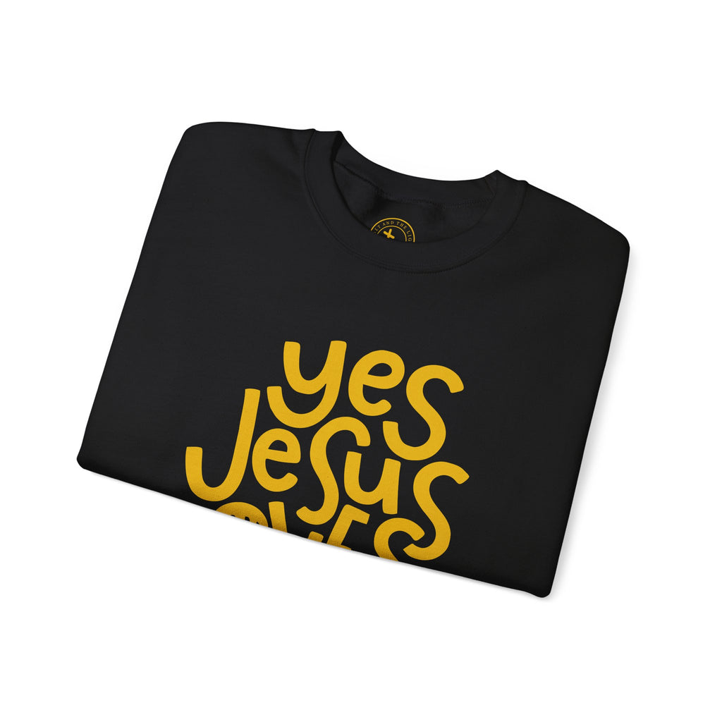 Yes Jesus Loves Me Sweatshirt - Christian Crewneck Faith Pullover