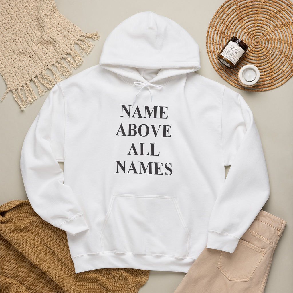 Jesus "Name Above All Names" Hoodie — Christian Faith Pullover