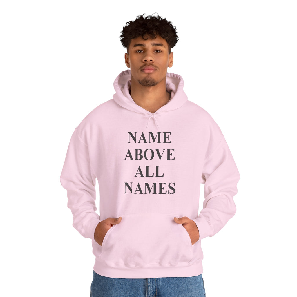 Jesus "Name Above All Names" Hoodie — Christian Faith Pullover