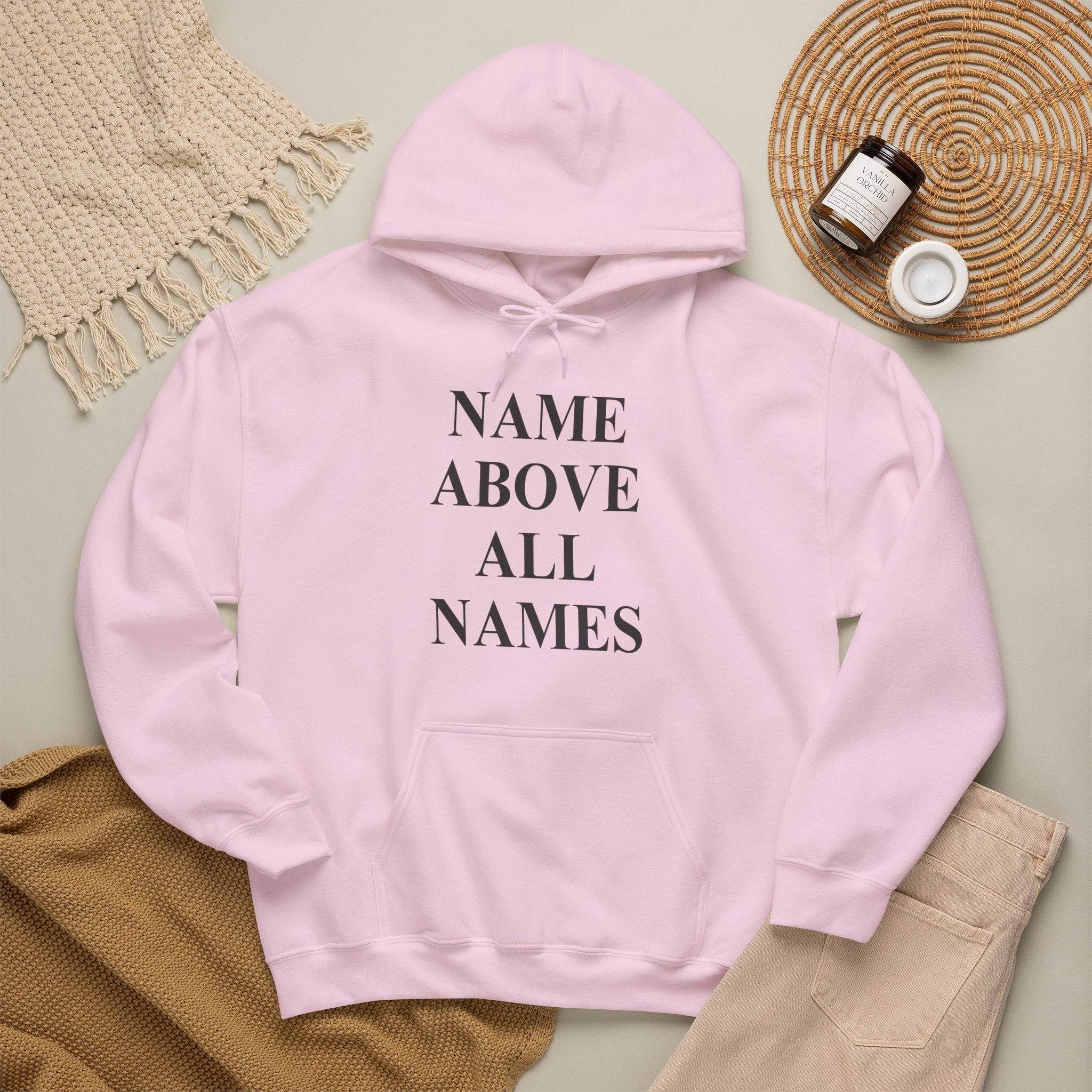 Jesus "Name Above All Names" Hoodie — Christian Faith Pullover