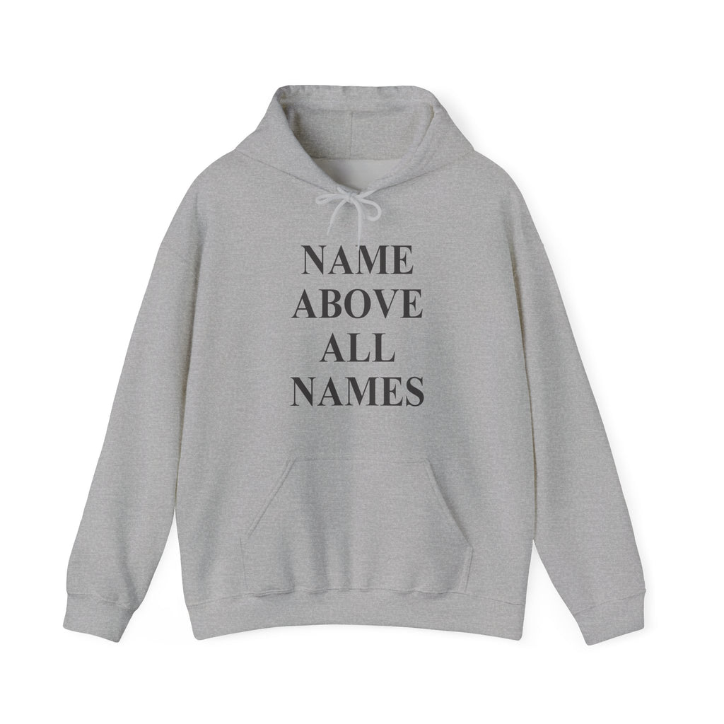 Jesus "Name Above All Names" Hoodie — Christian Faith Pullover