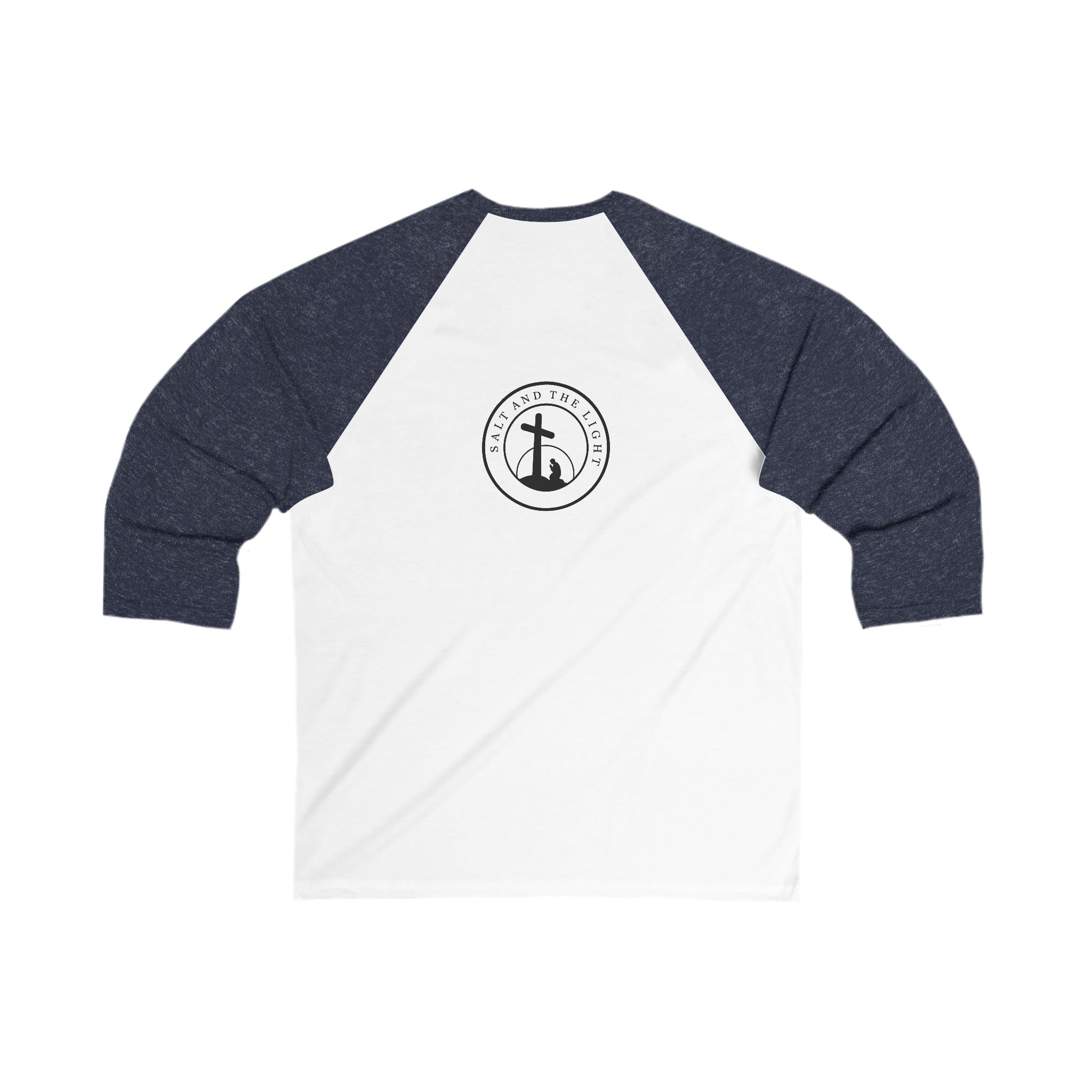 Baseball Tee — "Be The Light" Christian Raglan (Matthew 5:14)