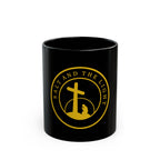 Christian Cross Coffee Mug — "Salt and the Light" Black Ceramic Mug