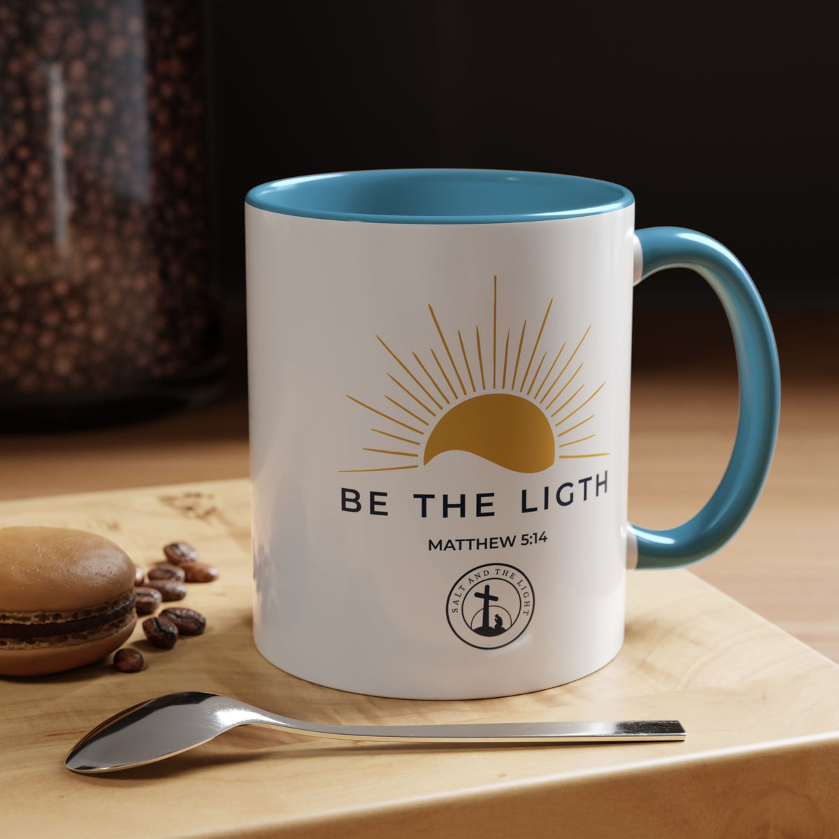 Be the Light Coffee Mug — Matthew 5:14 Inspirational Christian Mug
