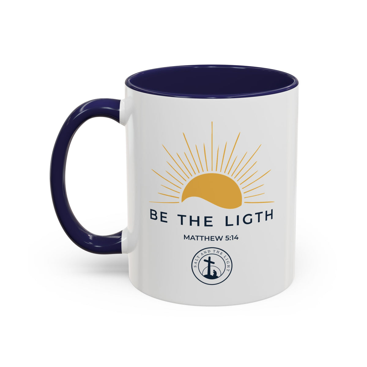 Be the Light Coffee Mug — Matthew 5:14 Inspirational Christian Mug