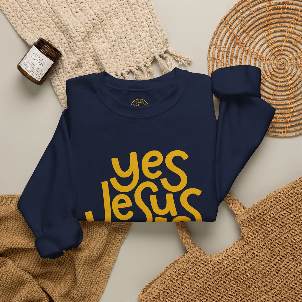 Yes Jesus Loves Me Sweatshirt - Christian Crewneck Faith Pullover