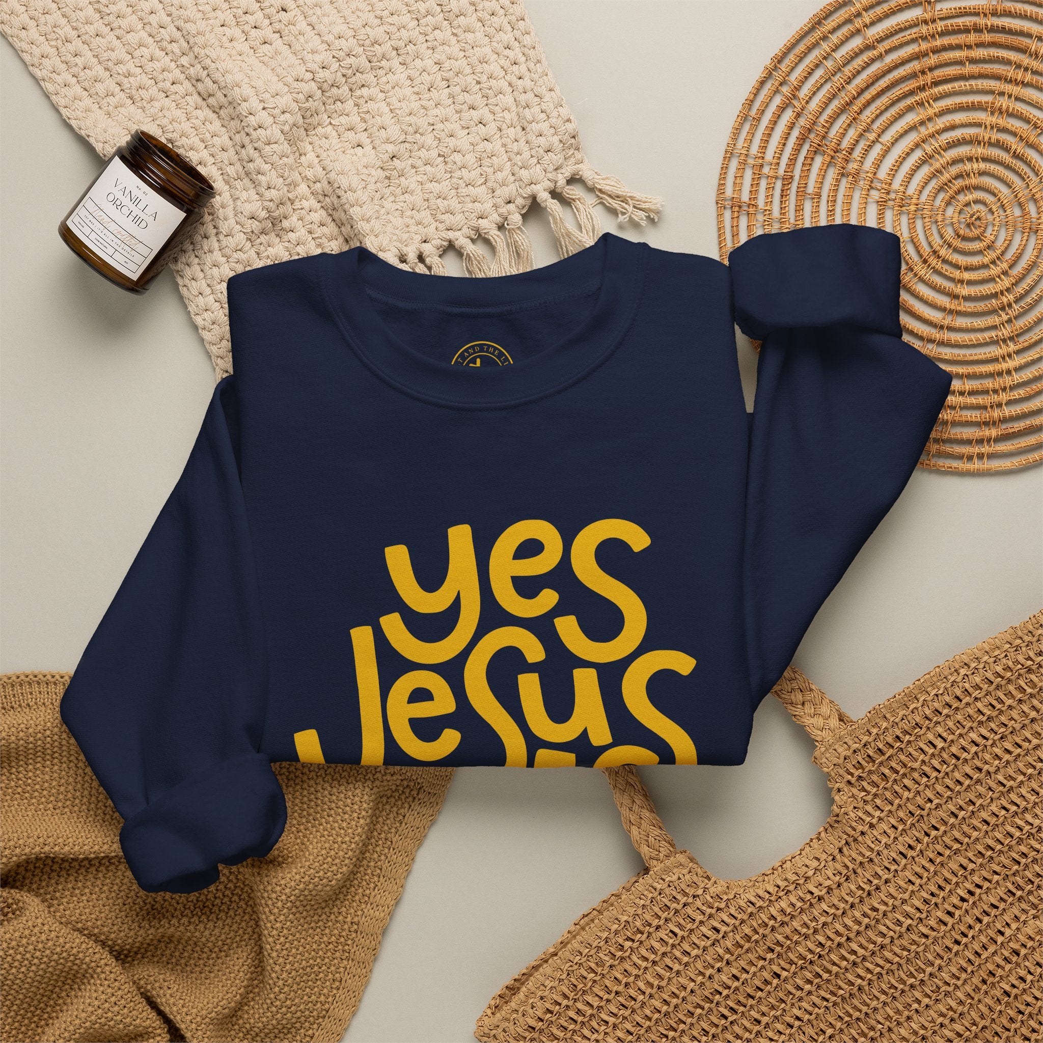 Yes Jesus Loves Me Sweatshirt - Christian Crewneck Faith Pullover