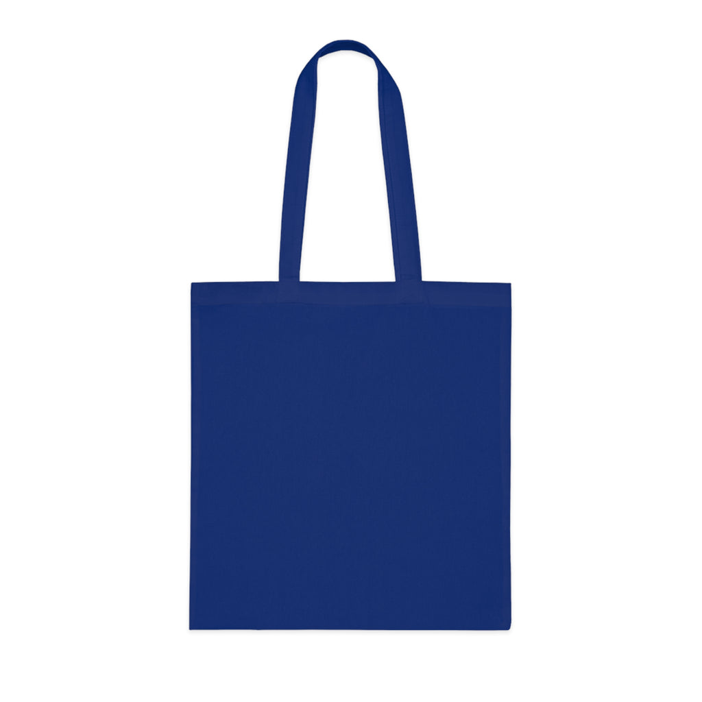 Christian Tote Bag — “Yes Jesus Loves Me” Blue Cotton Shopper