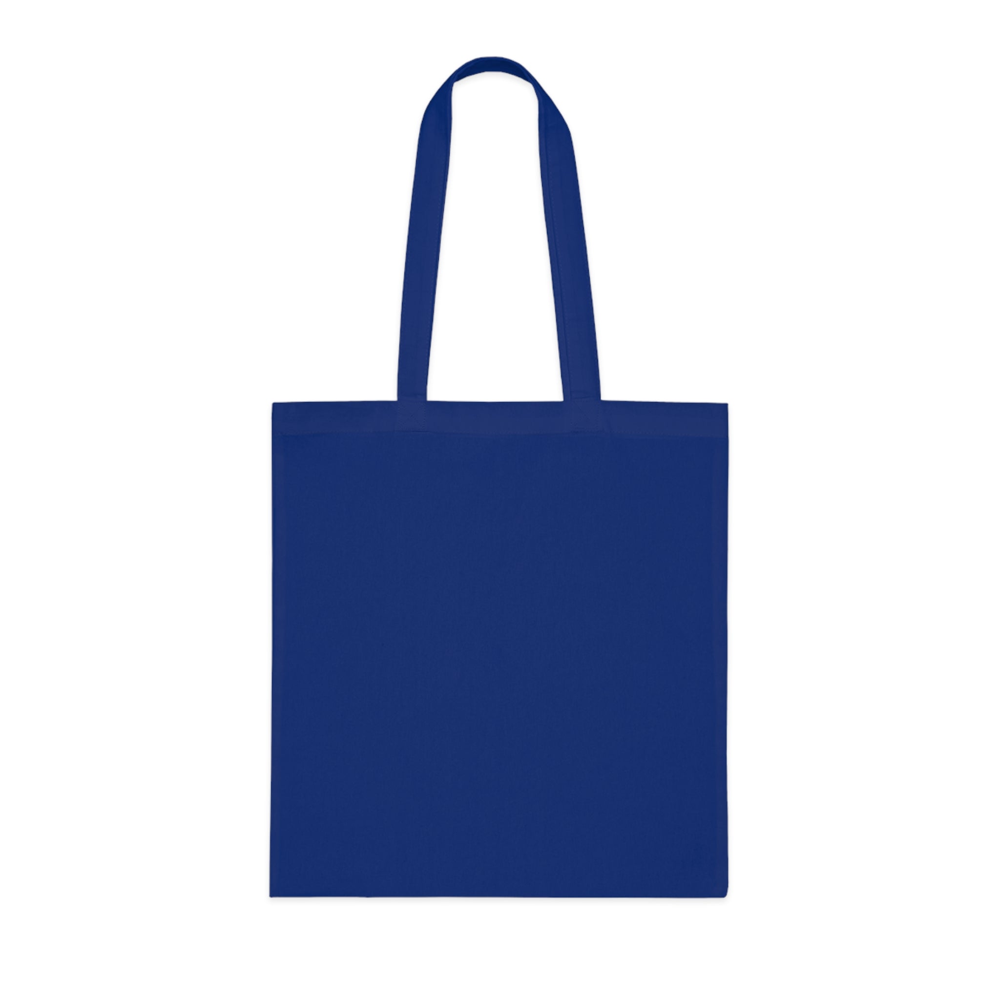 Christian Tote Bag — “Yes Jesus Loves Me” Blue Cotton Shopper