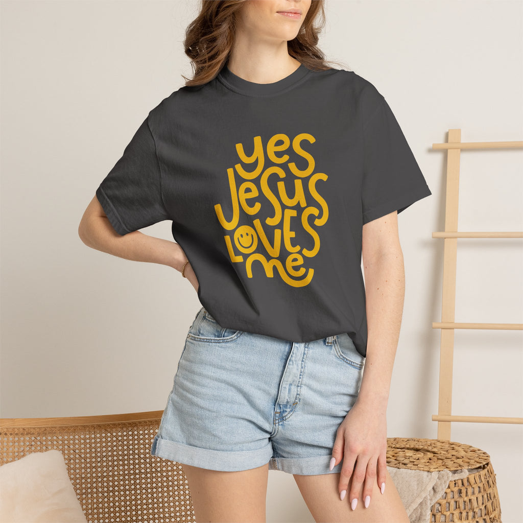 Yes, Jesus Loves Me Christian Garment-Dyed T-Shirt