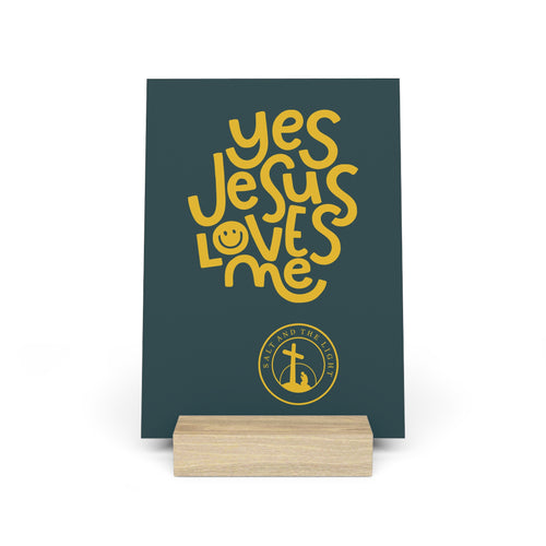 Gallery Board - "Yes Jesus Loves Me" Decorative Stand Plaque