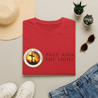 SALT AND THE LIGHT CHRISTIAN T-SHIRT – WHITE FAITH INSPIRED LOGO TEE