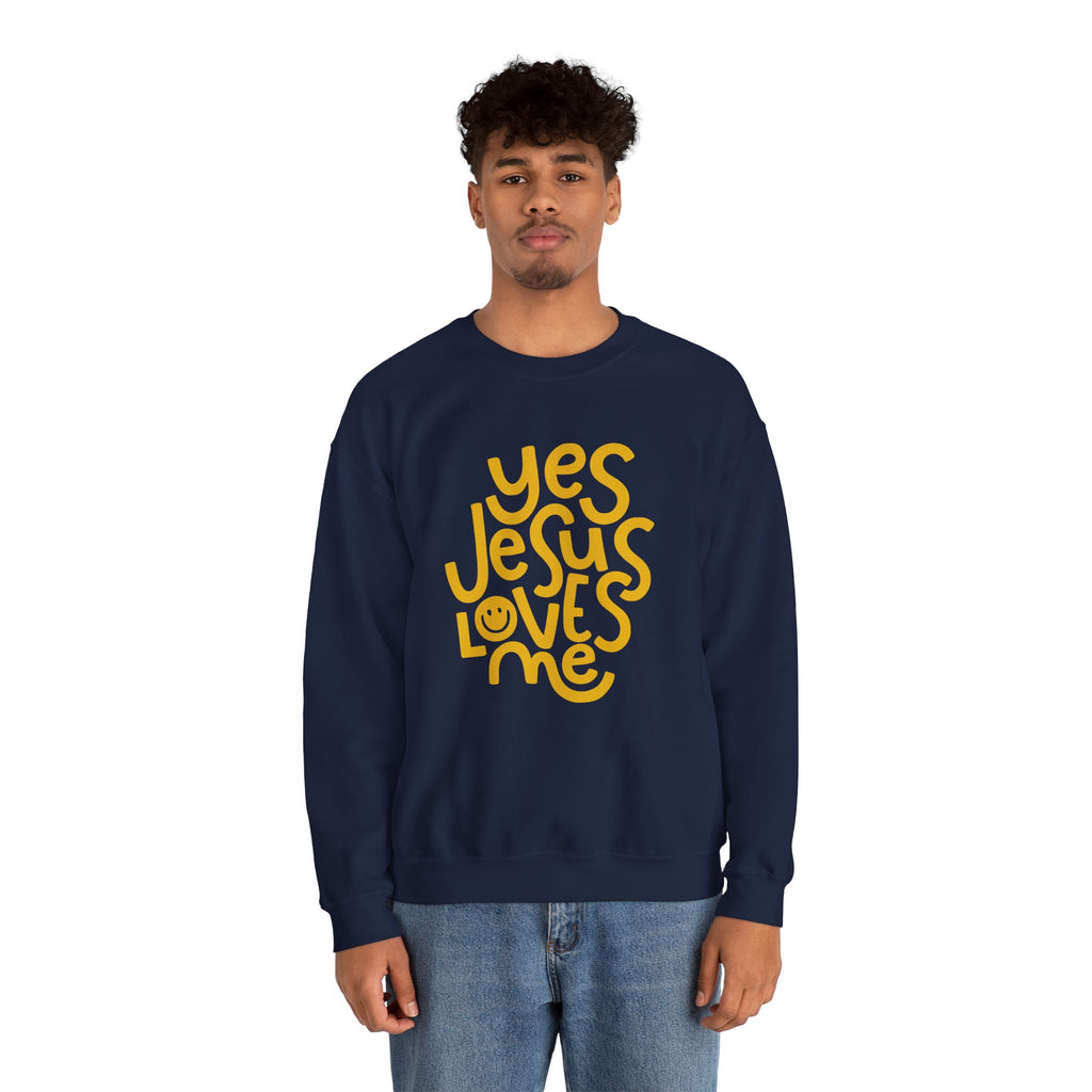 Yes Jesus Loves Me Sweatshirt - Christian Crewneck Faith Pullover