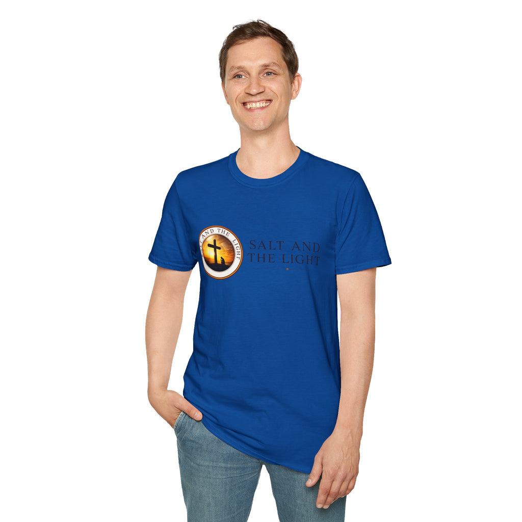 SALT AND THE LIGHT CHRISTIAN T-SHIRT – WHITE FAITH INSPIRED LOGO TEE