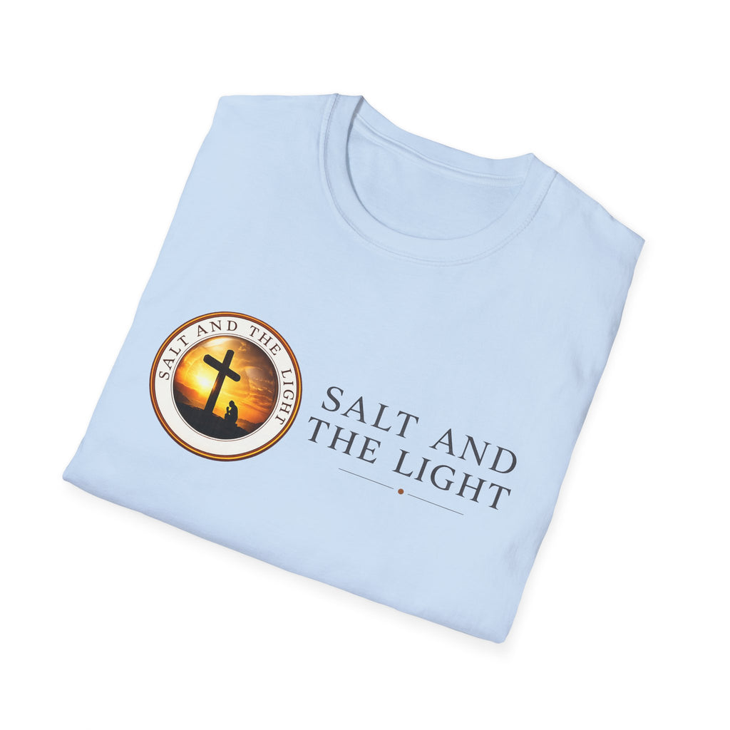 SALT AND THE LIGHT CHRISTIAN T-SHIRT – WHITE FAITH INSPIRED LOGO TEE