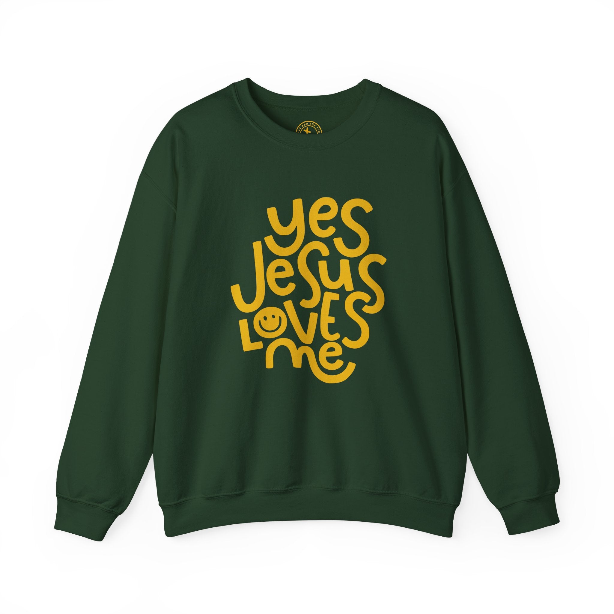 Yes Jesus Loves Me Sweatshirt - Christian Crewneck Faith Pullover