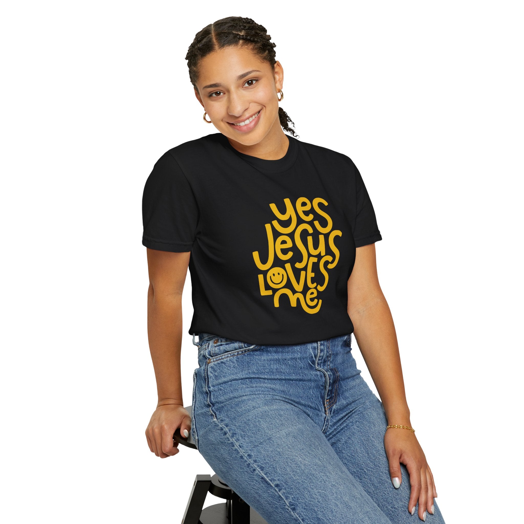 Yes, Jesus Loves Me Christian Garment-Dyed T-Shirt