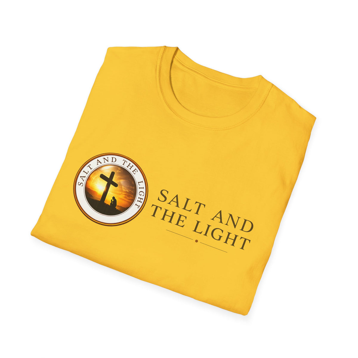 SALT AND THE LIGHT CHRISTIAN T-SHIRT – WHITE FAITH INSPIRED LOGO TEE