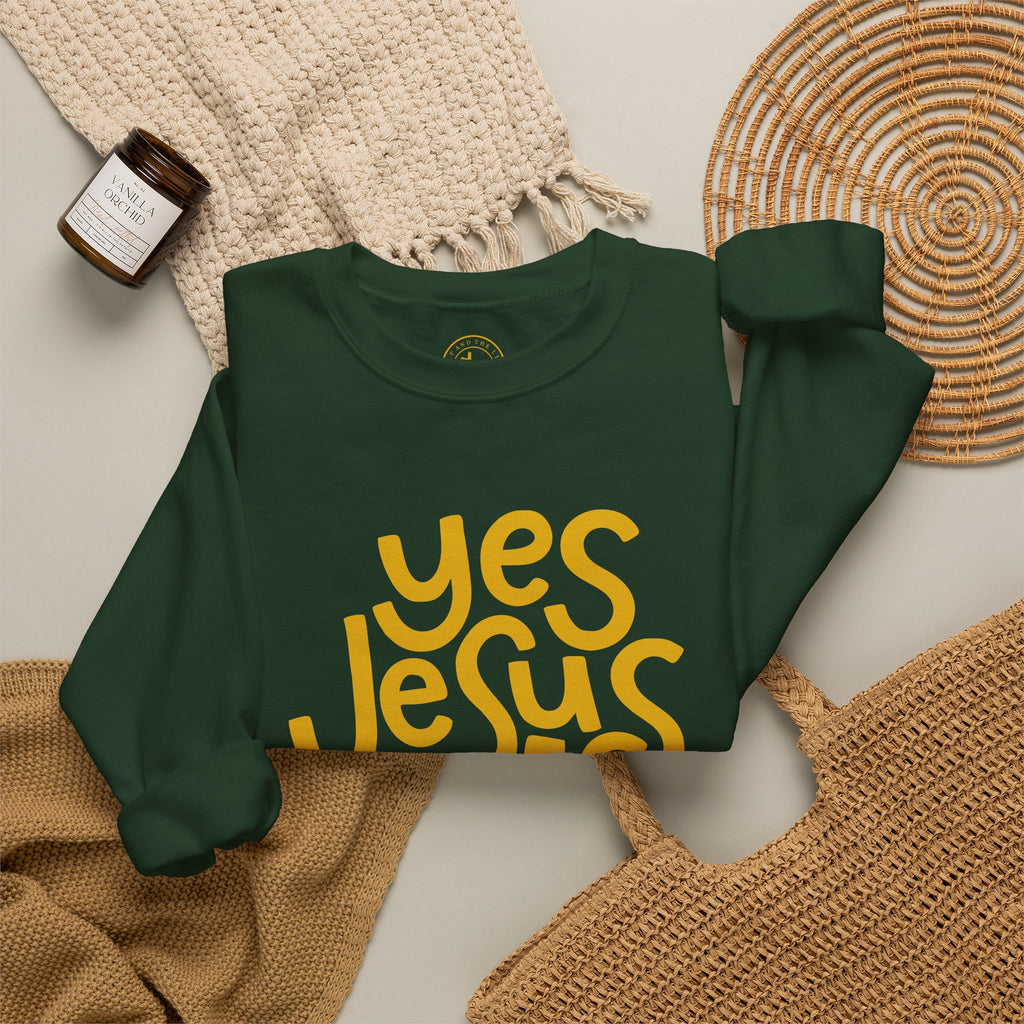 Yes Jesus Loves Me Sweatshirt - Christian Crewneck Faith Pullover