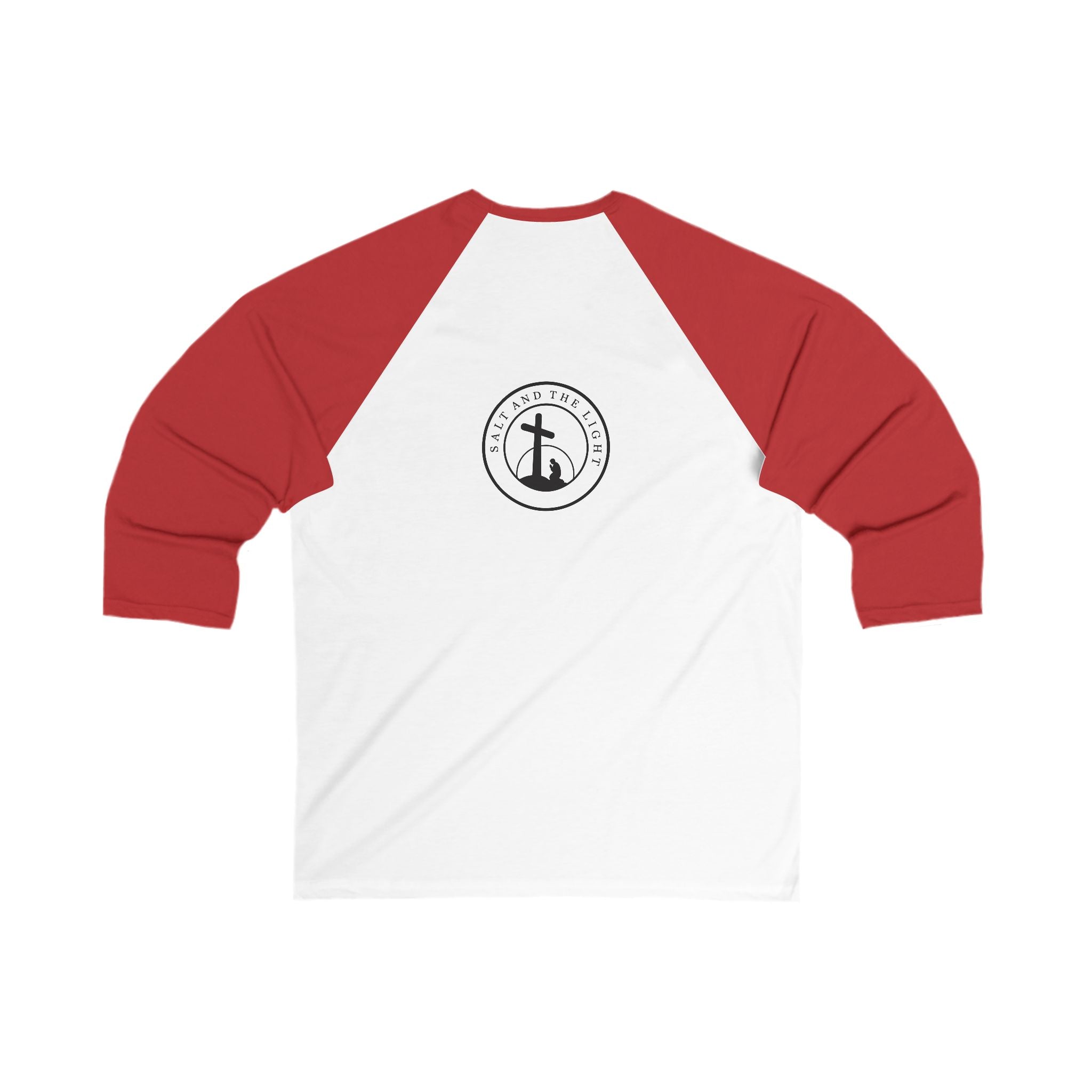 Baseball Tee — "Be The Light" Christian Raglan (Matthew 5:14)