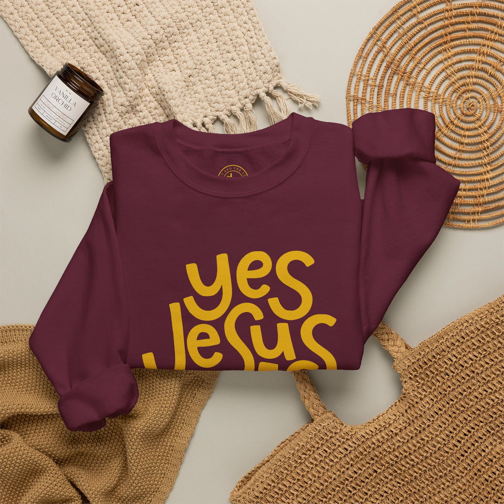 Yes Jesus Loves Me Sweatshirt - Christian Crewneck Faith Pullover