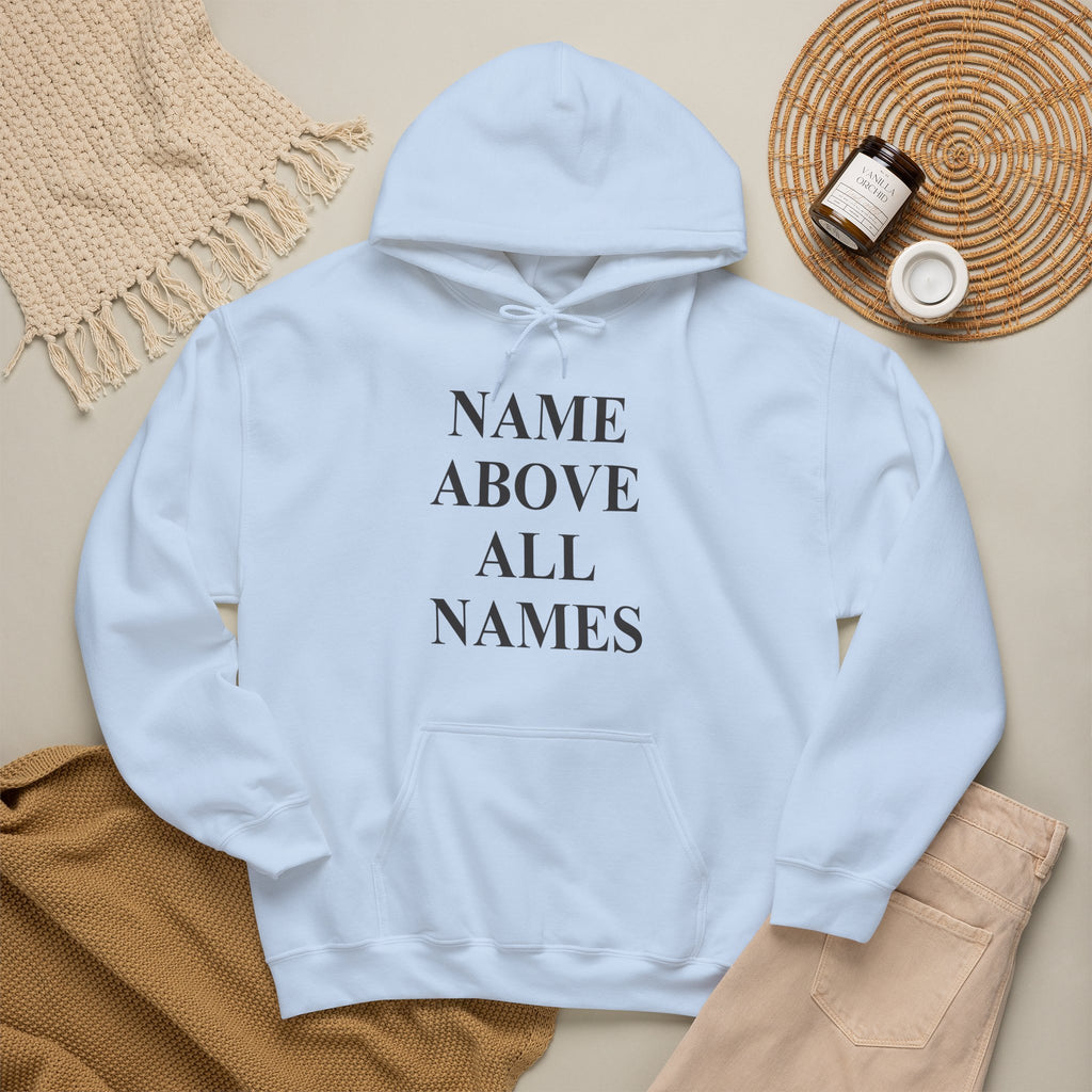 Jesus "Name Above All Names" Hoodie — Christian Faith Pullover