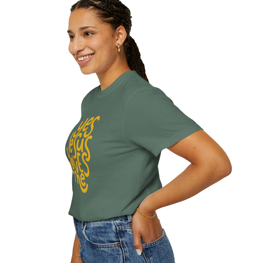 Yes, Jesus Loves Me Christian Garment-Dyed T-Shirt
