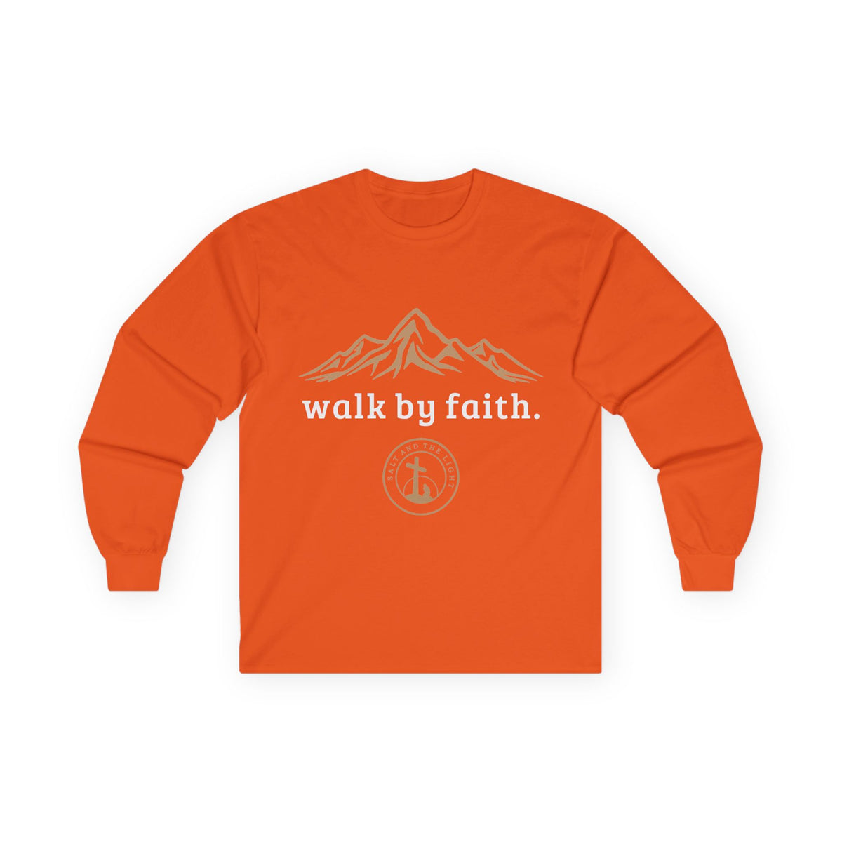 WALK BY FAITH CHRISTIAN LONG SLEEVE T-SHIRT