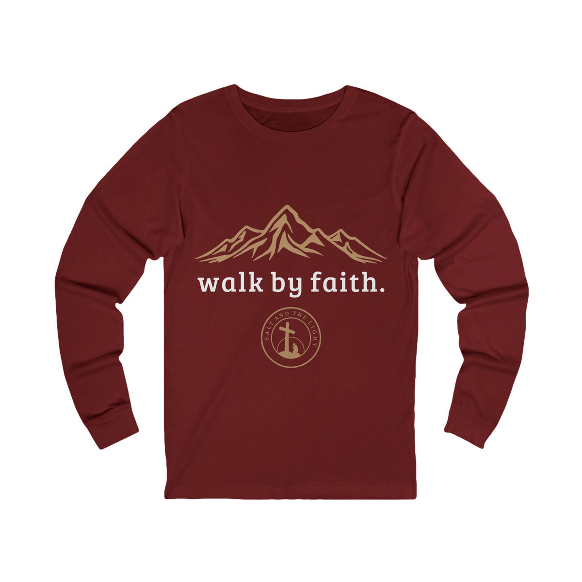 WALK BY FAITH CHRISTIAN LONG SLEEVE T-SHIRT