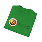 SALT AND THE LIGHT CHRISTIAN T-SHIRT – WHITE FAITH INSPIRED LOGO TEE